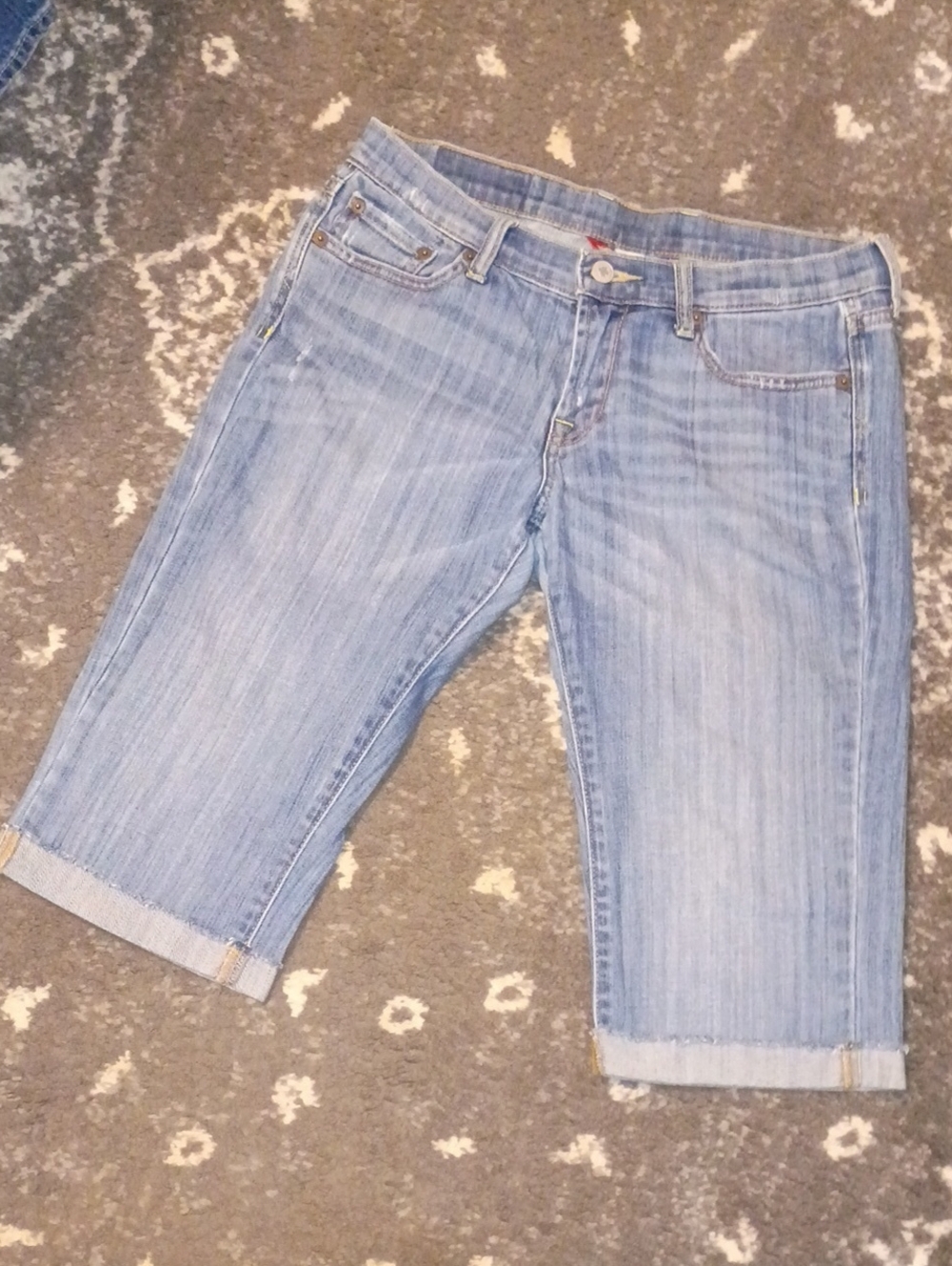 Lucky Brand Light Blue Denim Bermuda Shorts - Circa 2009